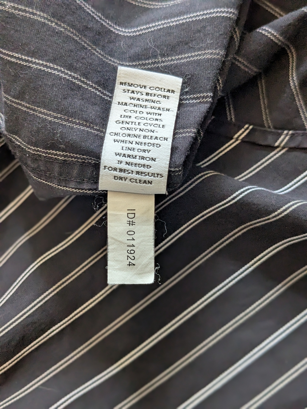 EXPRESS 1MX -  SIZE XL -  MODERN FIT - PINSTRIPE SHIRT - Picture 11 of 12